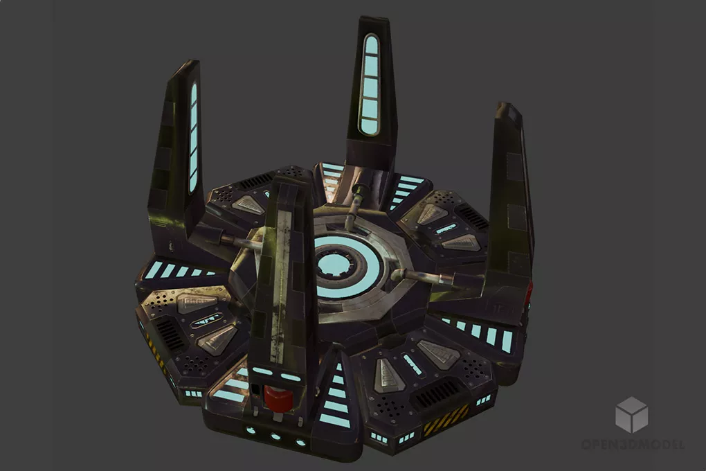 Iron Stack Gate Frame 3d model