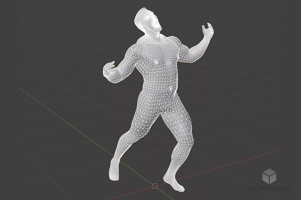 Anatomy Man Character 3d model 2