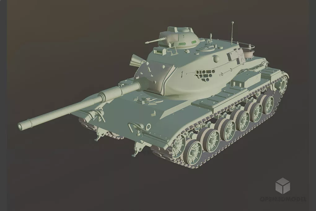 Us M60a3 Patton Tank Free 3d Model - .Blend, .C4d, .Dae, .Fbx, .Max ...