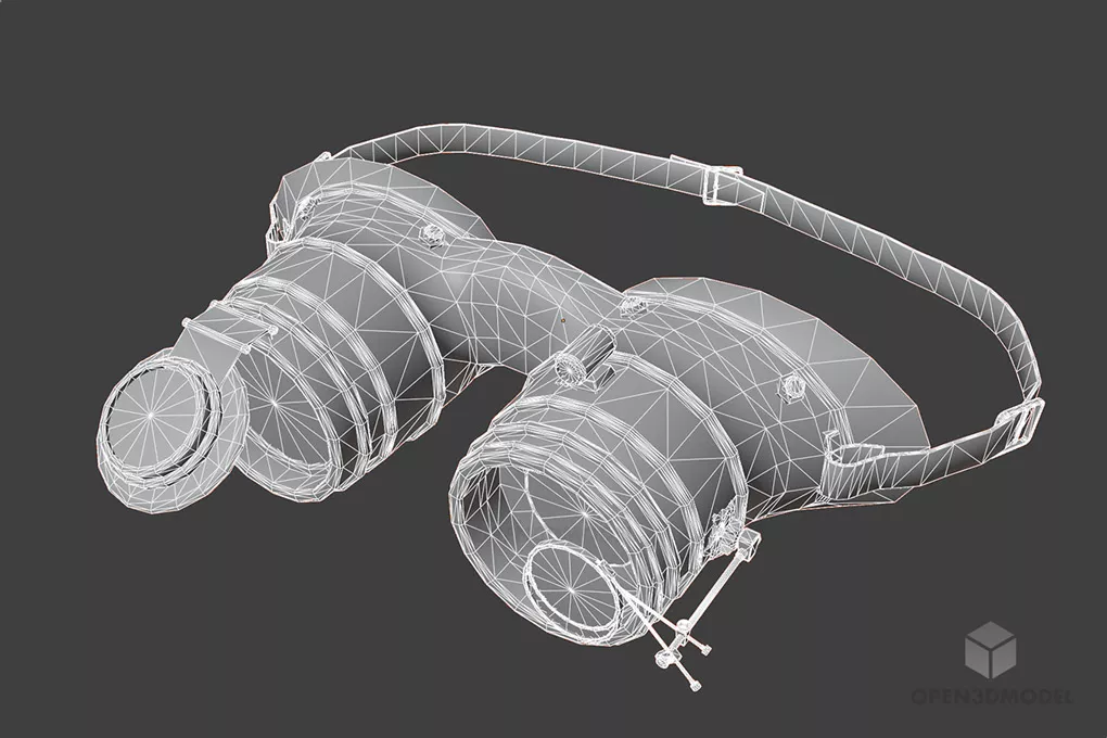 Steampunk Steel Glasses 3d model 2
