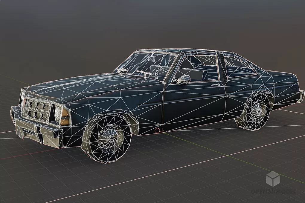 Sedan Car Pontiac Ventura 3d model 2