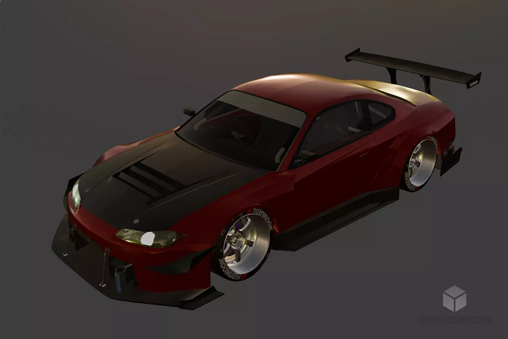 Racing Car Nascar Vehicle 3d model