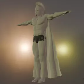 Spartan Man Warrior Character 3d model