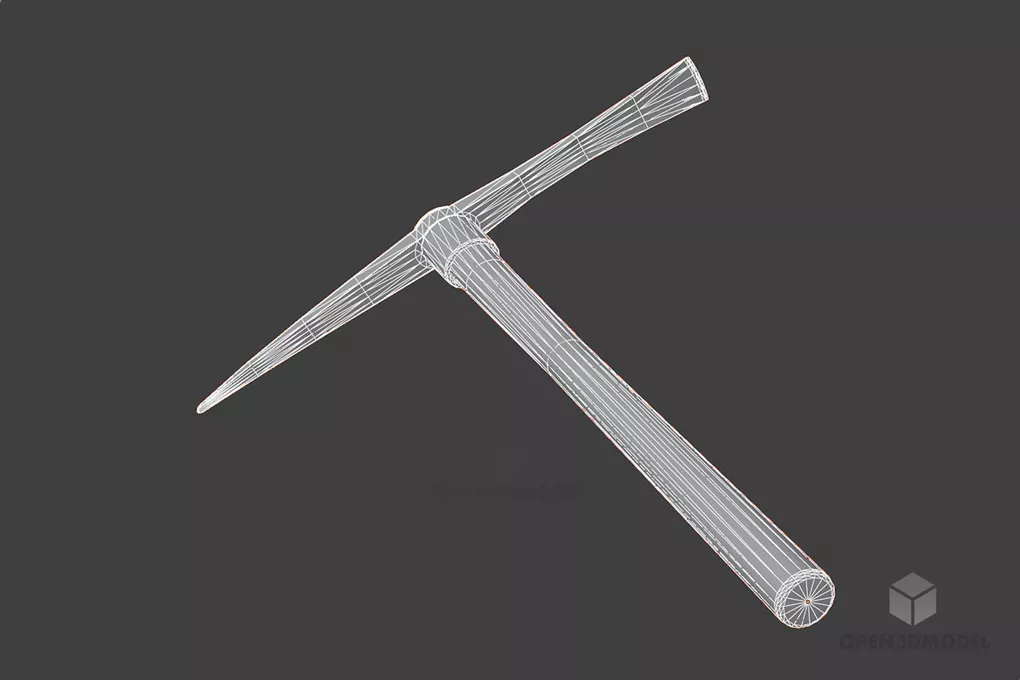 Pickaxe Tool 3d model 2