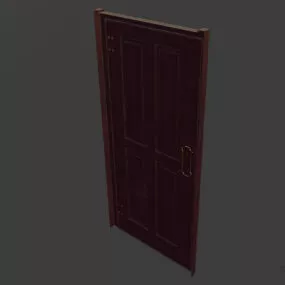 Common Door With Handle 3d model