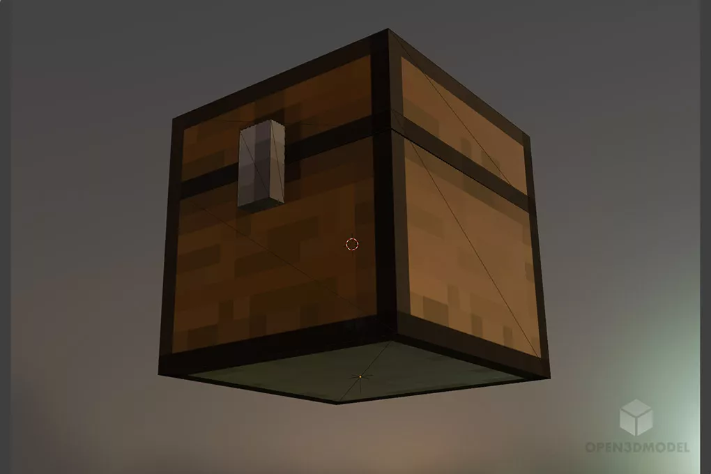 Minecraft Chest Box Free 3d Model - .Blend, .C4d, .Dae, .Fbx, .Max ...