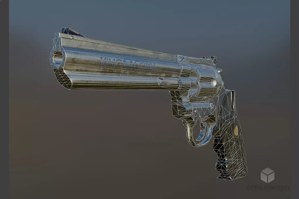 Colt Gun King Cobra 3d model 2