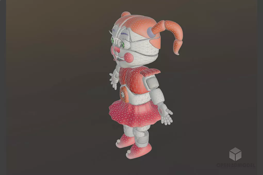Circus Toy 3d model 2