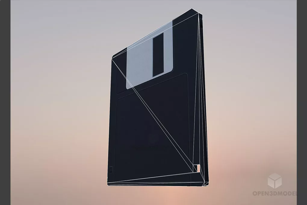 Floppy Disk 3d model 2