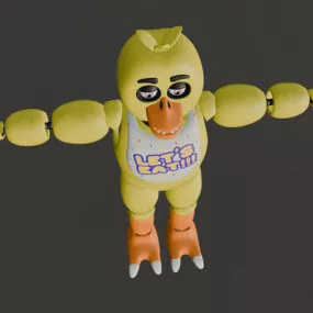 Chica Chicken Toy Character 3d model