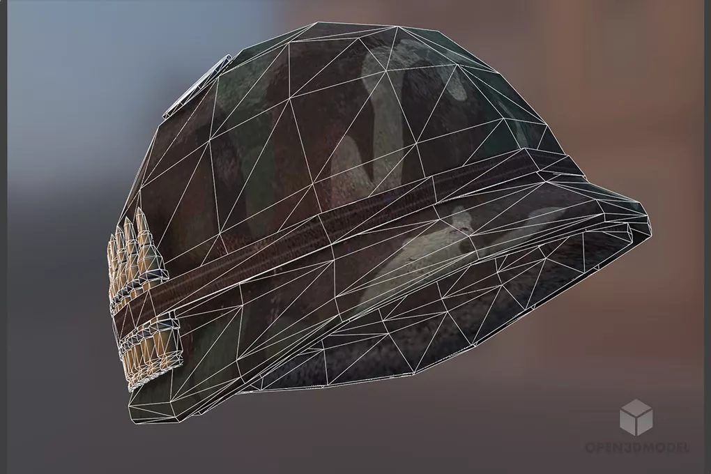 Soldier Helmet 3d model 2