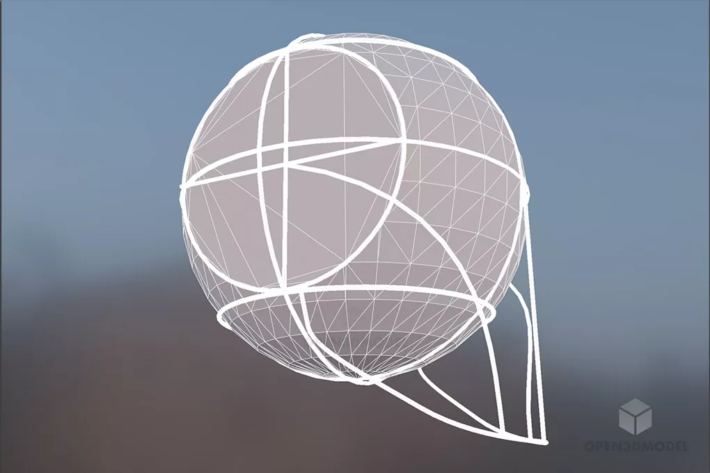Loomis Head Base Mesh 3d model 2