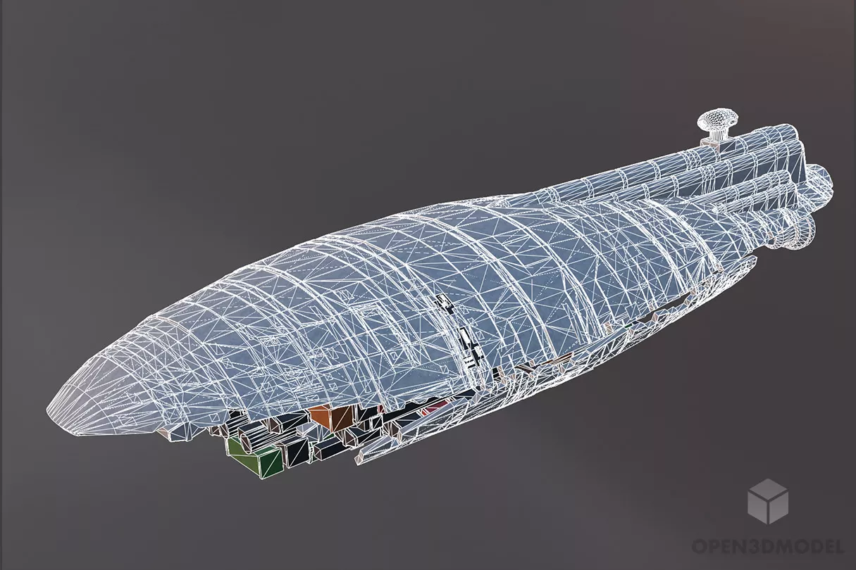Star Wars Transport Spacecraft 3d model 2