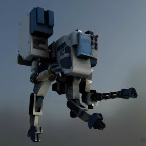 Mecha Futuristic Robot 3d model