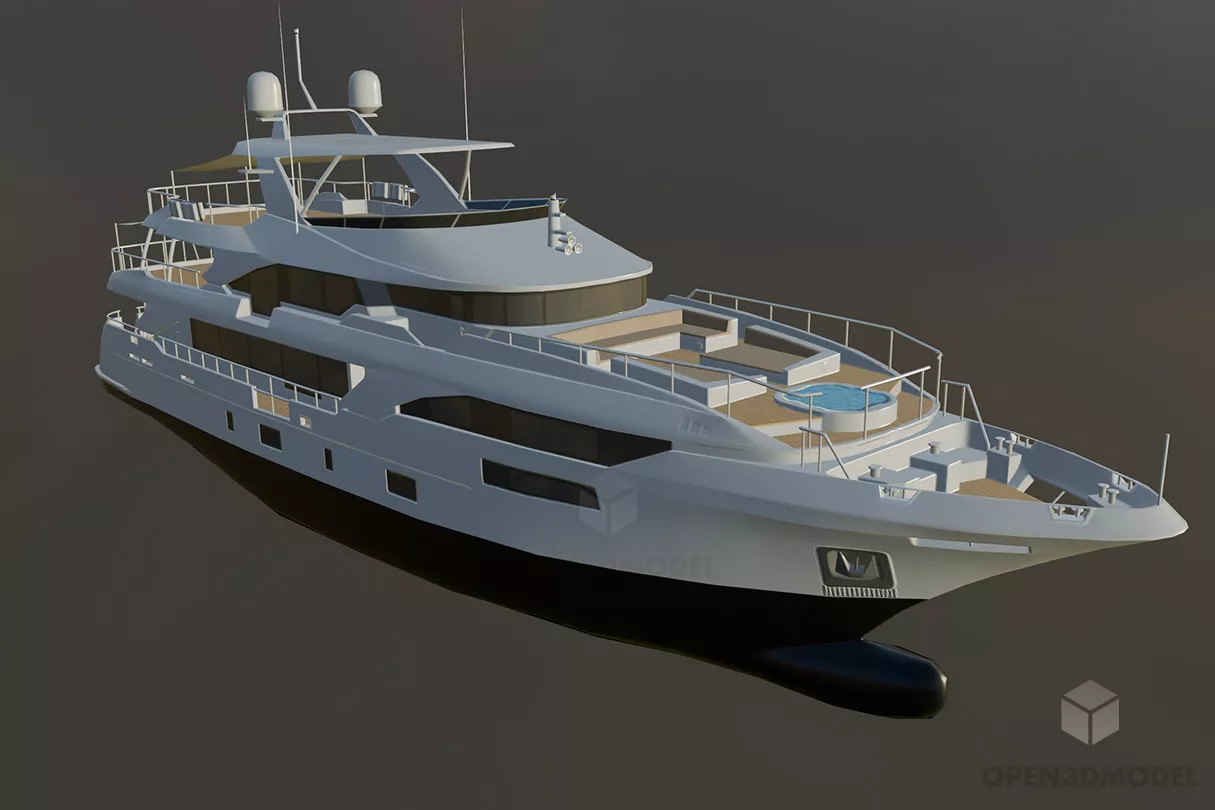 Traveller Yacht Ship Free 3d Model - .Fbx - Open3dModel