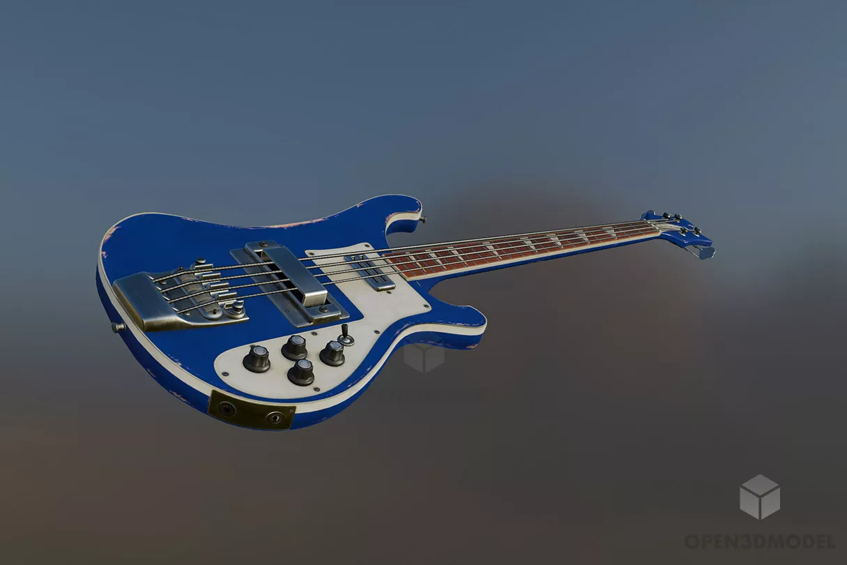 Rickenbacker Electric Guitar Free 3d Model - .Fbx - Open3dModel