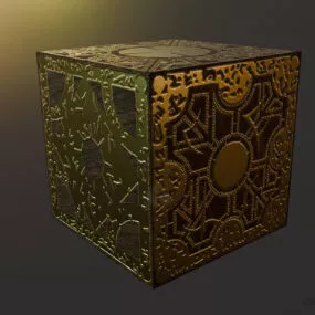Gold Puzzle Box 3d model
