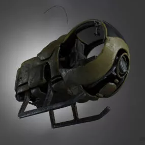 Dragonball Comic Airplane 3d model