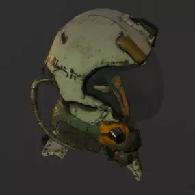 Scifi Alien Helmet 3d model