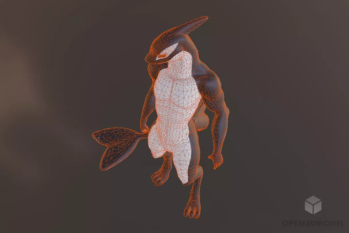 Orca Dc Comic Character 3d model 2