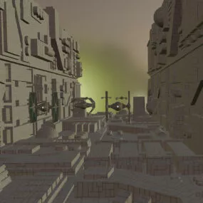 Death Star Futuristic Building 3d model