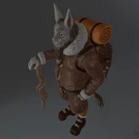 Cartoon Goat Character 3d model