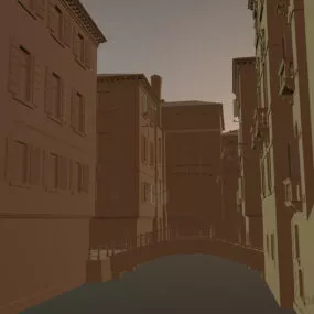 Venice Canal City Landscape 3d model