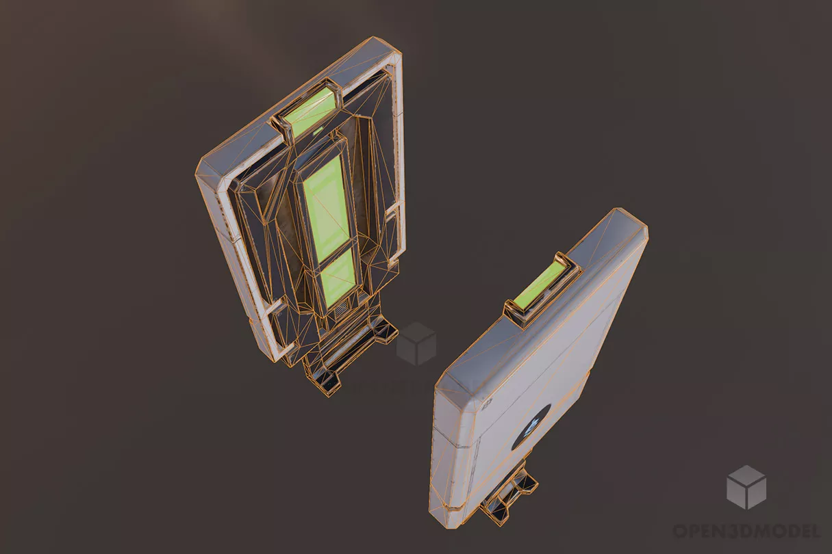 Scifi Scanner Gadget 3d model 2