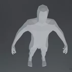 Male Base Mesh Lowpoly Style 3d model