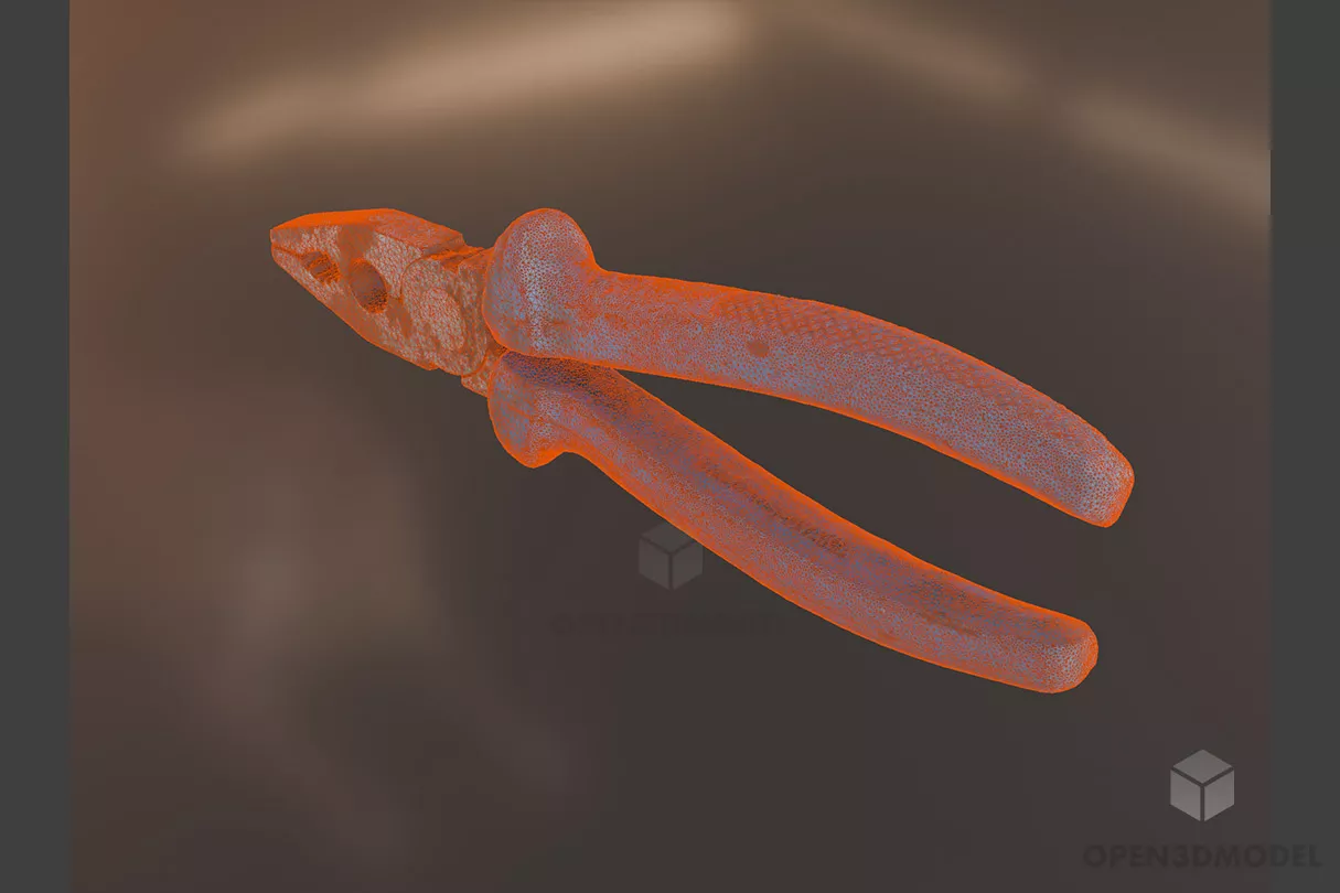 Pliers Tool 3d model 2