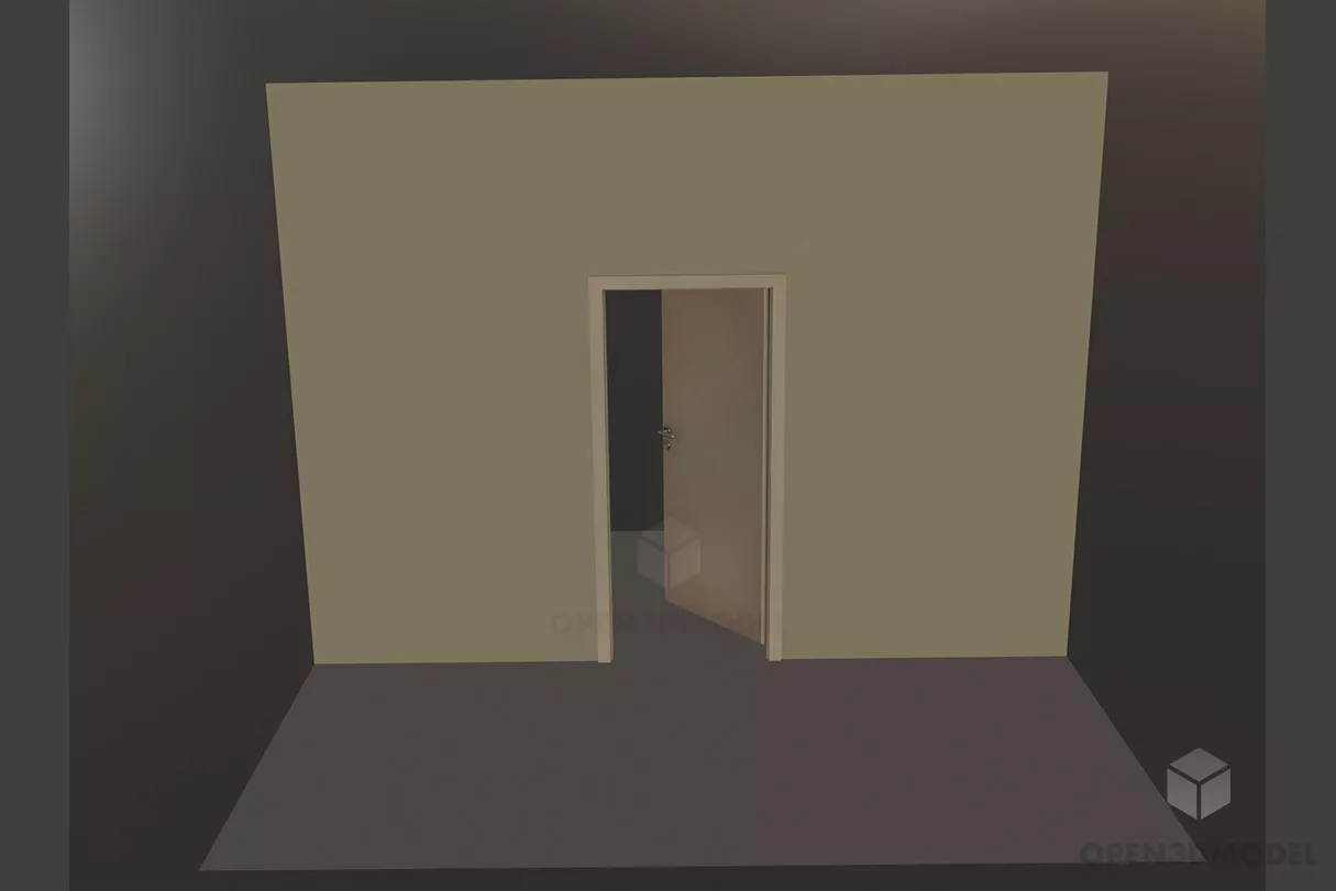 Window Frame Louver Style 3d model