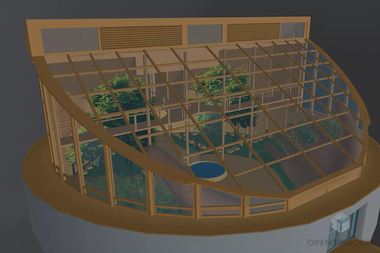 Scifi Headquarter, Space Station 3d model
