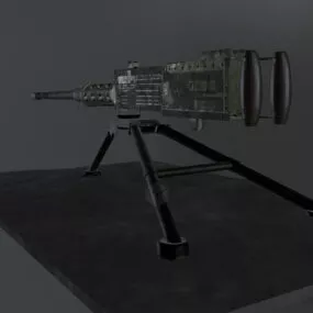 M2 Browning Gun 3d model