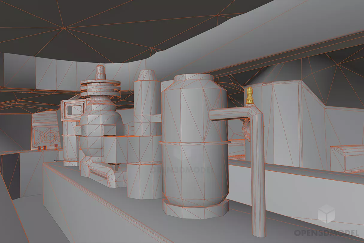 Star Wars Spaceship Interior 3d model 2