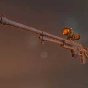 Agent Sniper Gun 3d model
