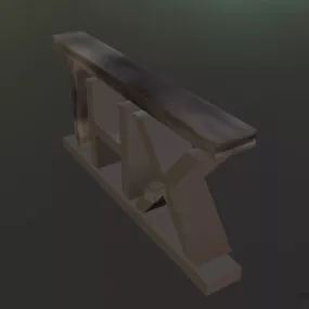Text Logo Chrome 3d model