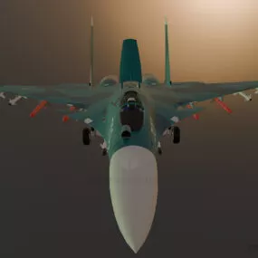 Soviet Sukhoi 35 3d model