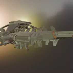 Scifi Ship 3d model