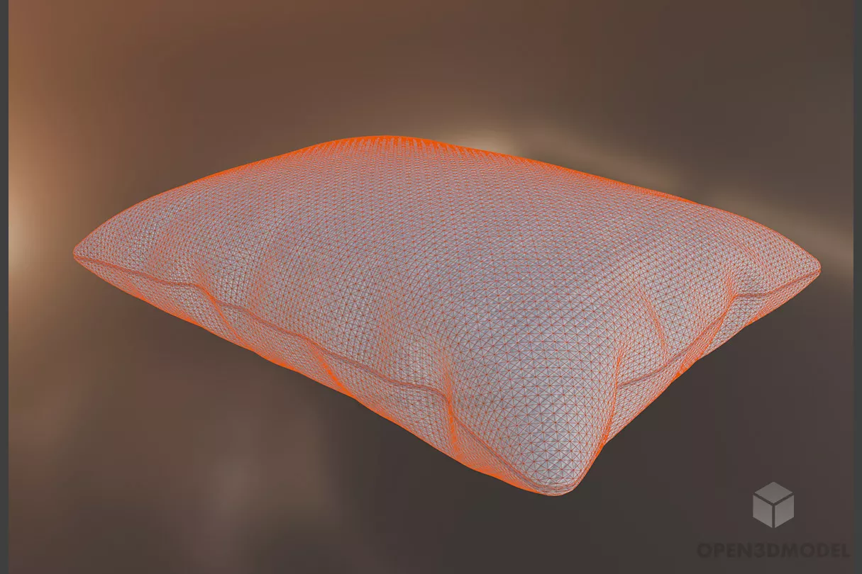 Couch Pillow Free 3d Model - .Blend, .C4d, .Dae, .Fbx, .Obj - Open3dModel