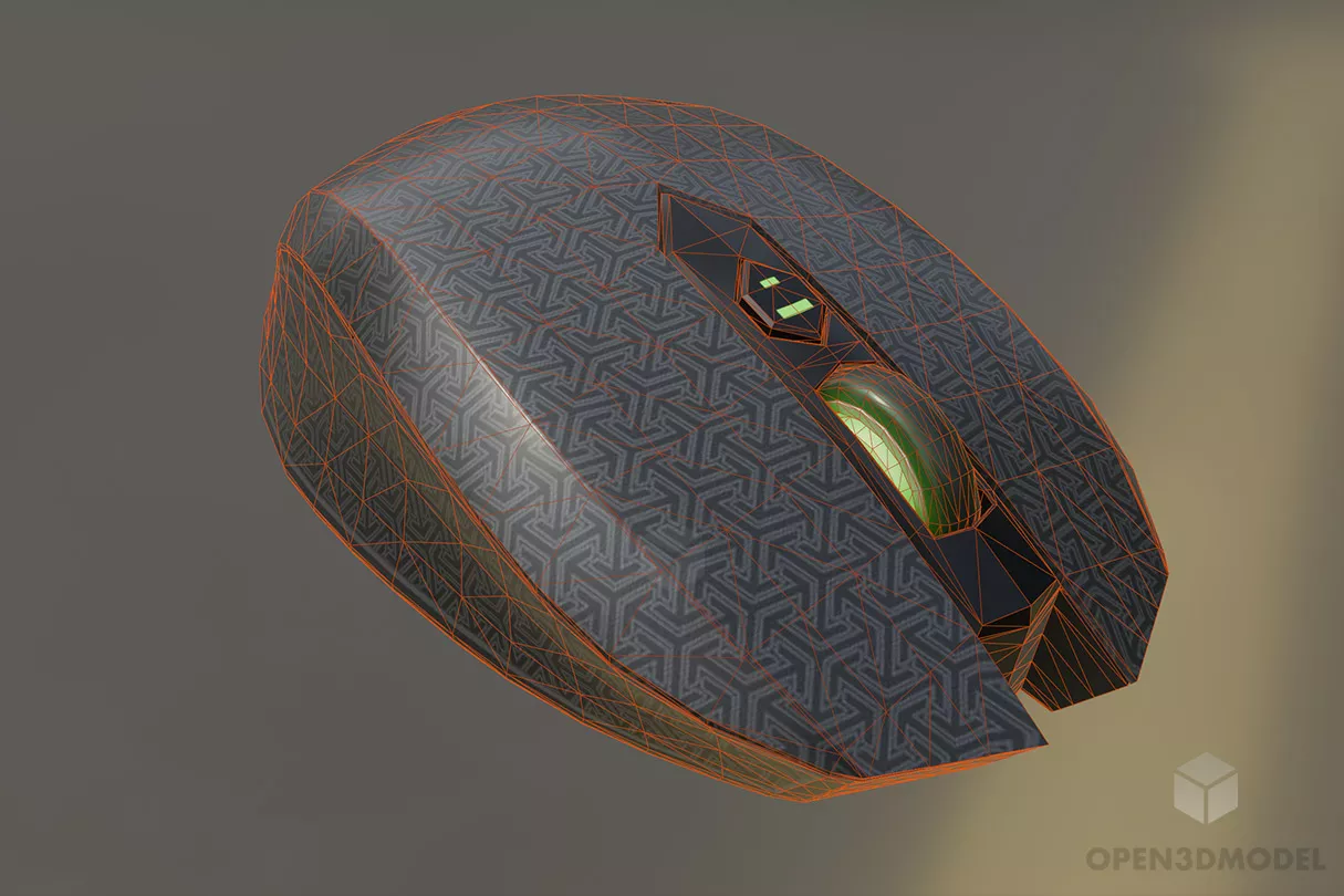 Gaming Mouse Razer 3d model 2