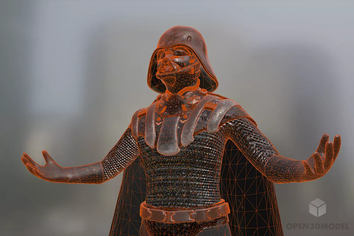 Darth Varder Character Free 3d Model - .C4d, .Dae, .Fbx, .Obj - Open3dModel