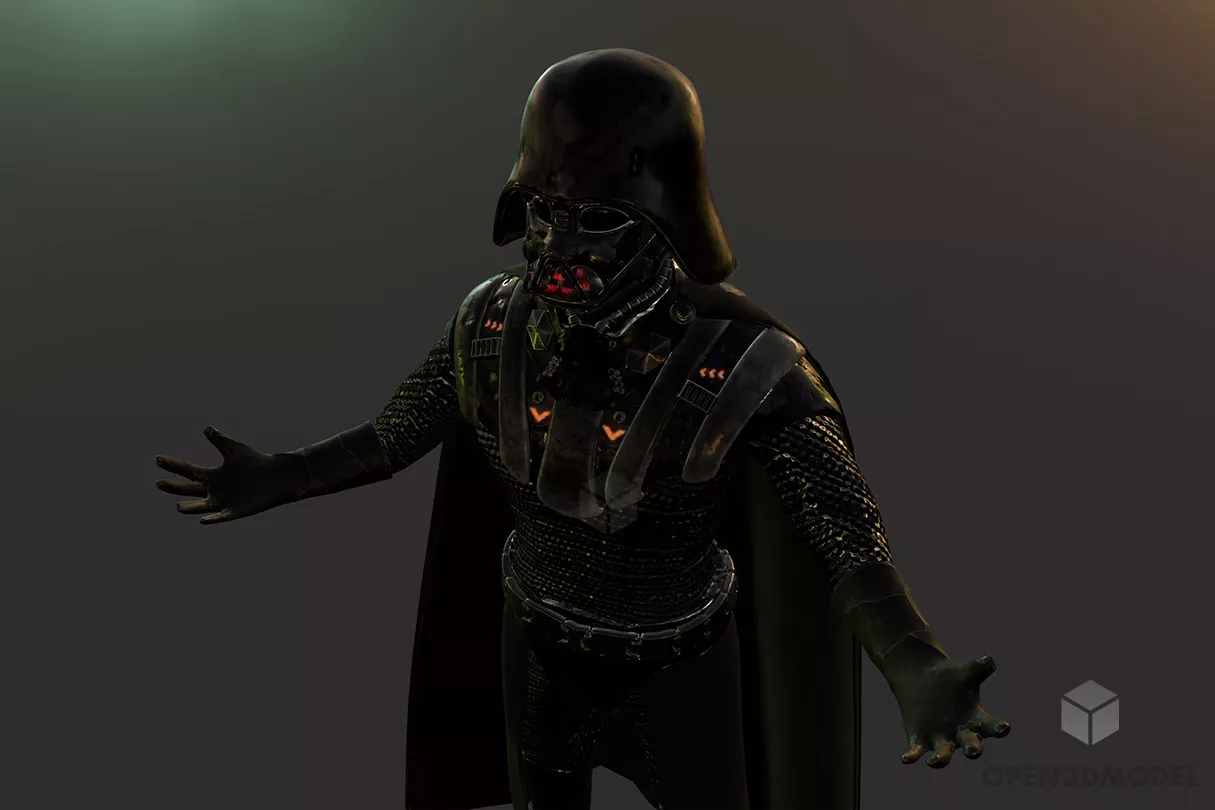 Darth Varder Character Free 3d Model - .C4d, .Dae, .Fbx, .Obj - Open3dModel