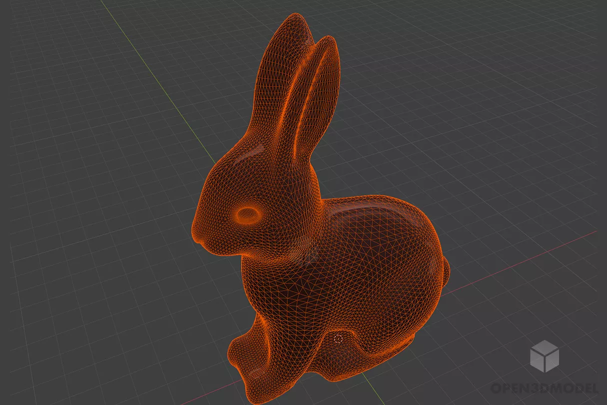 Easter Bunny Chocolate 3d model 2