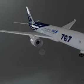 Boeing 787 Dreamliner Airplane 3d model