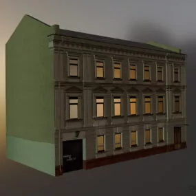 Moscow Apartment Building 3d model