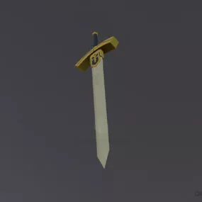 Excalibur Medieval Sword 3d model