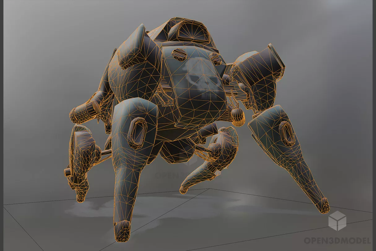 Mech Bug Robot Free 3d Model - .Blend, .C4d, .Dae, .Fbx, .Max - Open3dModel