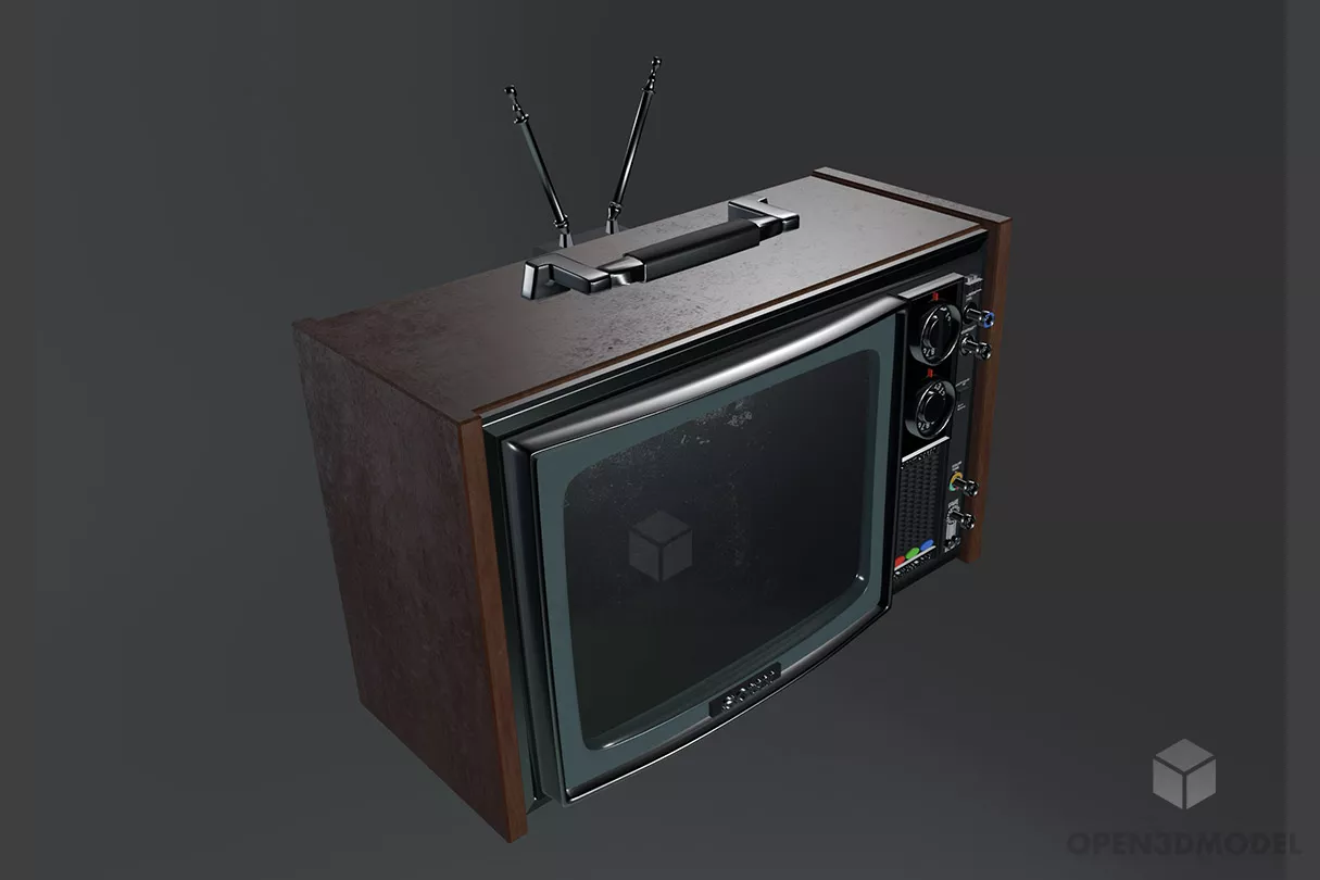 Sony Tv Vintage Gadget Free 3d Model - .3ds, .Blend, .Dae, .Fbx, .Ma ...