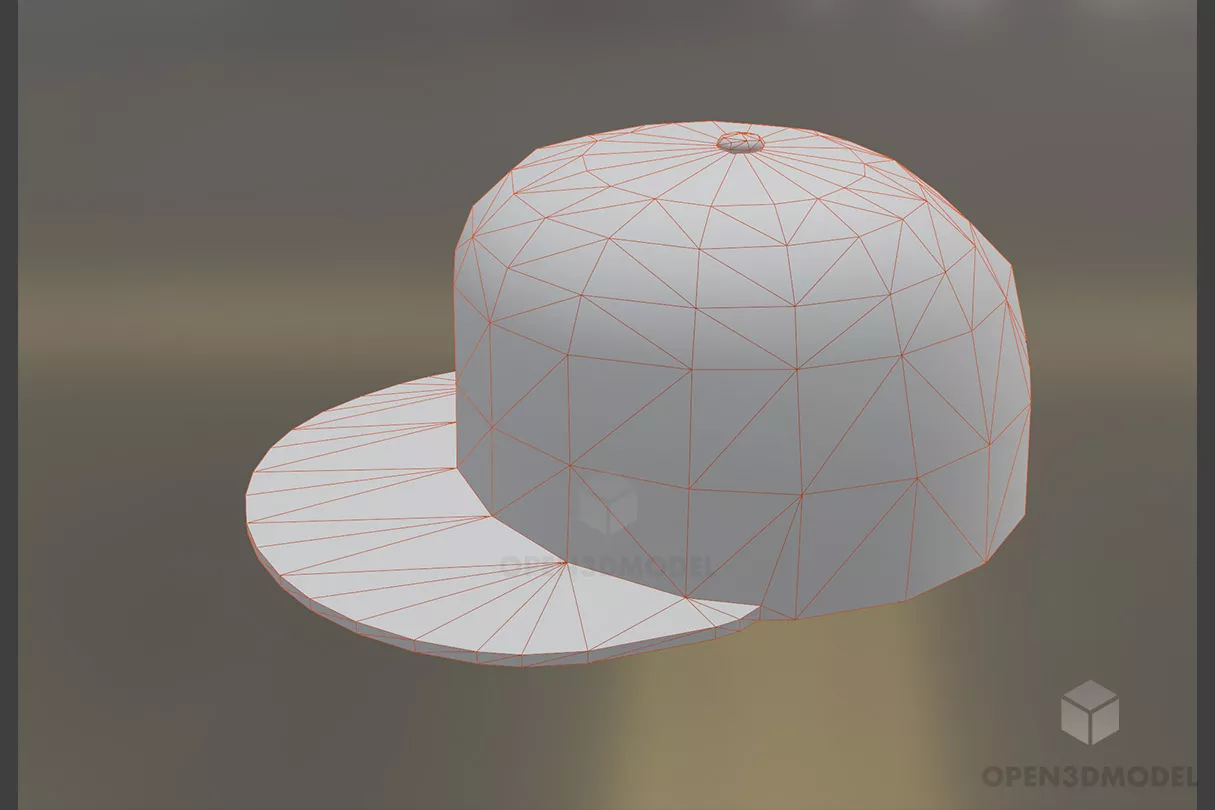 Snapback Fashion Hat Free 3d Model - .Blend, .Dae, .Fbx, .Ma, Mb, .Obj ...