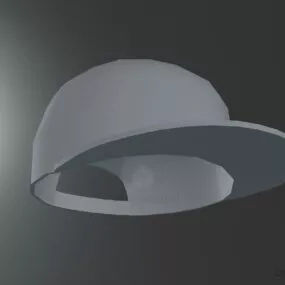 Snapback Fashion Hat 3d model